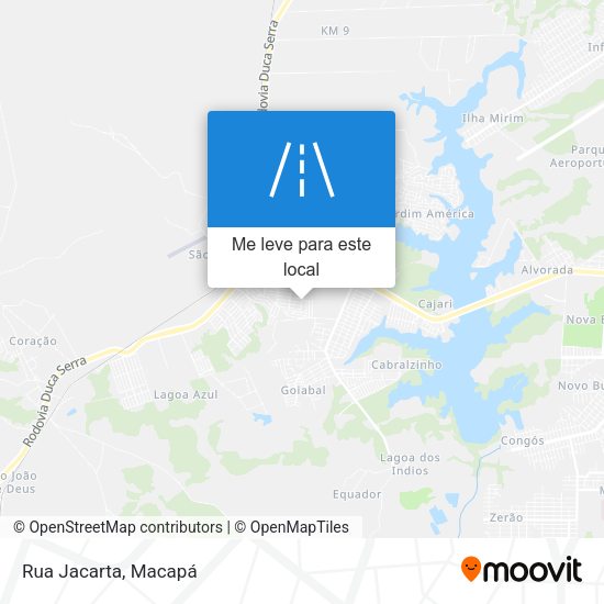 Rua Jacarta mapa