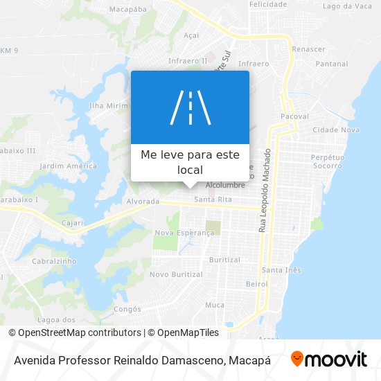 Avenida Professor Reinaldo Damasceno mapa