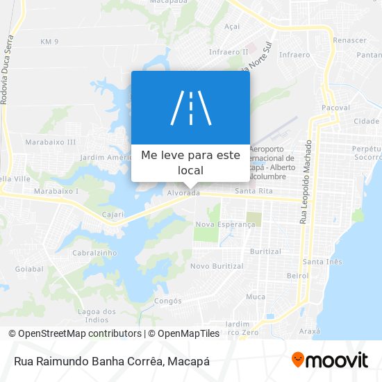 Rua Raimundo Banha Corrêa mapa
