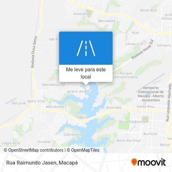 Rua Raimundo Jasen mapa