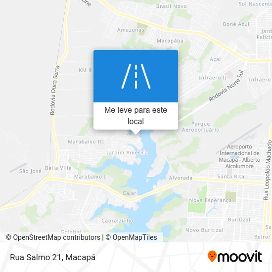 Rua Salmo 21 mapa