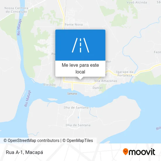 Rua A-1 mapa