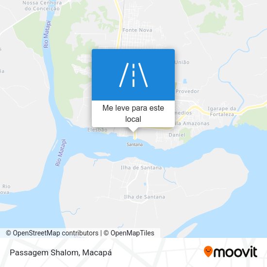 Passagem Shalom mapa