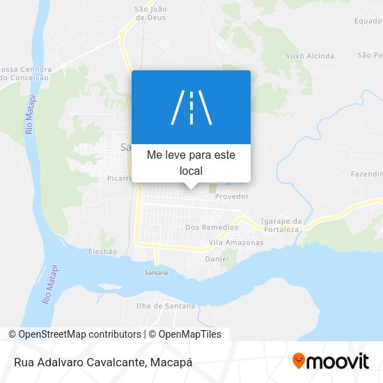 Rua Adalvaro Cavalcante mapa