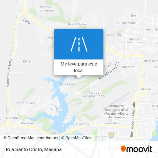 Rua Santo Cristo mapa