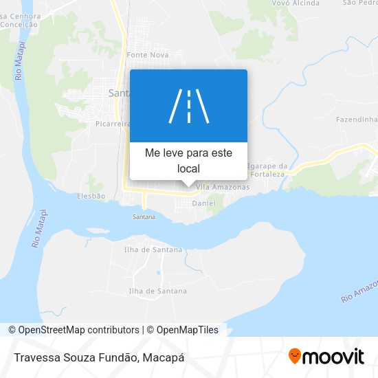 Travessa Souza Fundão mapa