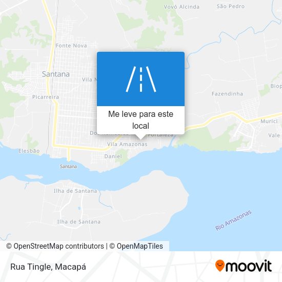 Rua Tingle mapa