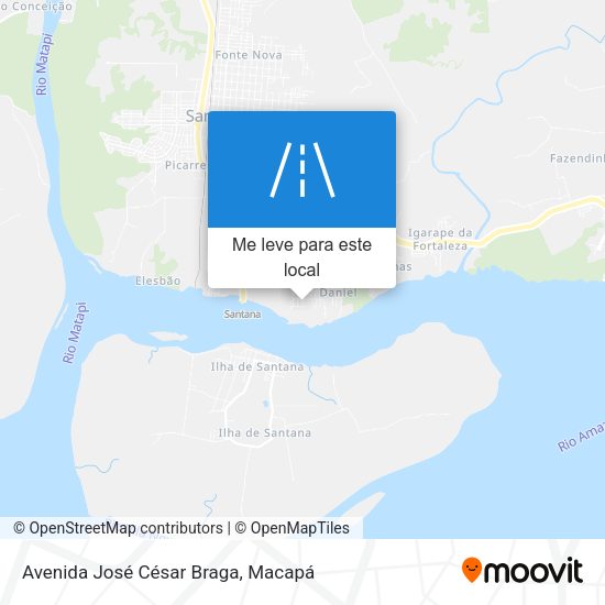 Avenida José César Braga mapa