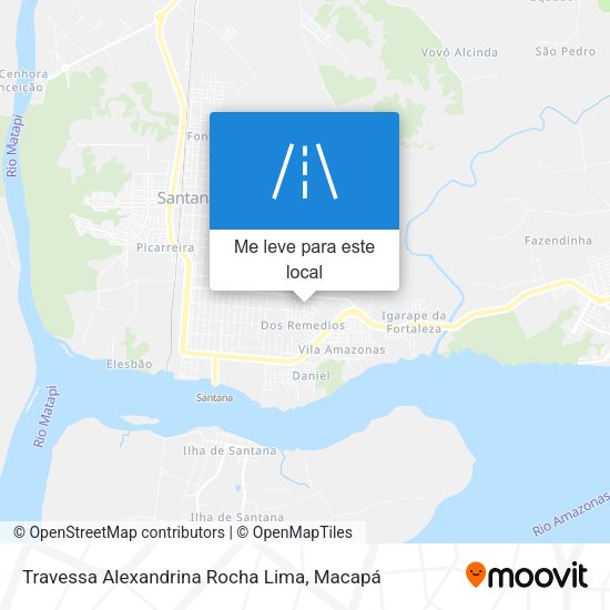 Travessa Alexandrina Rocha Lima mapa