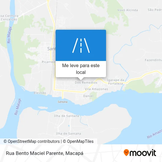 Rua Bento Maciel Parente mapa
