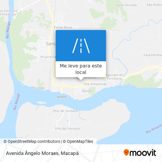 Avenida Ângelo Moraes mapa