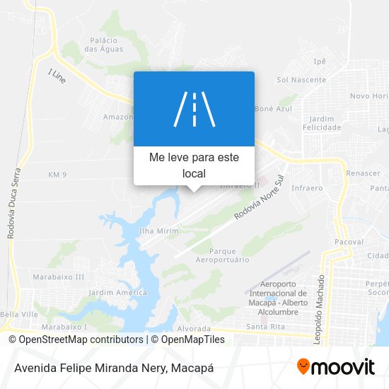 Avenida Felipe Miranda Nery mapa