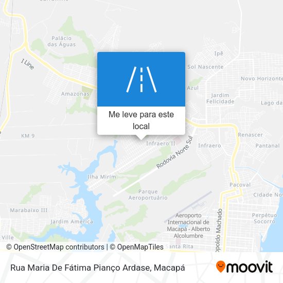 Rua Maria De Fátima Pianço Ardase mapa