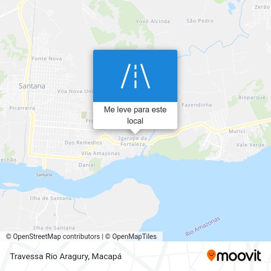 Travessa Rio Aragury mapa