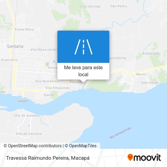 Travessa Raimundo Pereira mapa