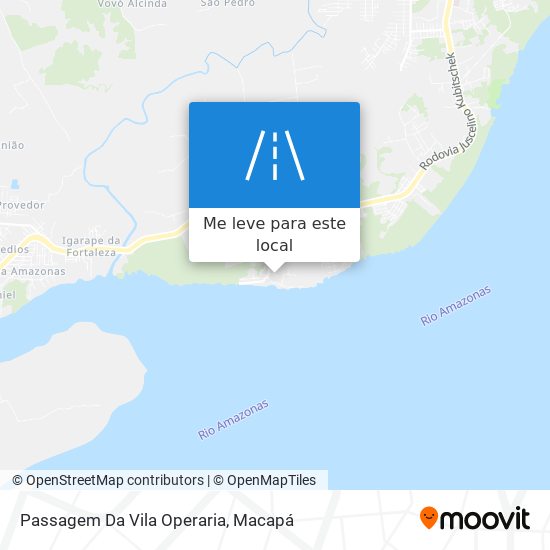 Passagem Da Vila Operaria mapa