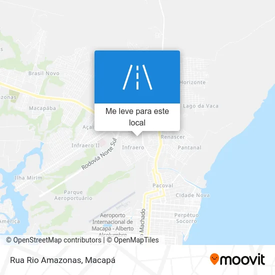 Rua Rio Amazonas mapa