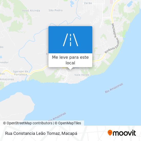 Rua Constancia Leão Tomaz mapa