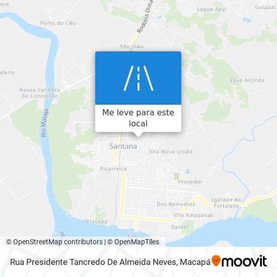 Rua Presidente Tancredo De Almeida Neves mapa