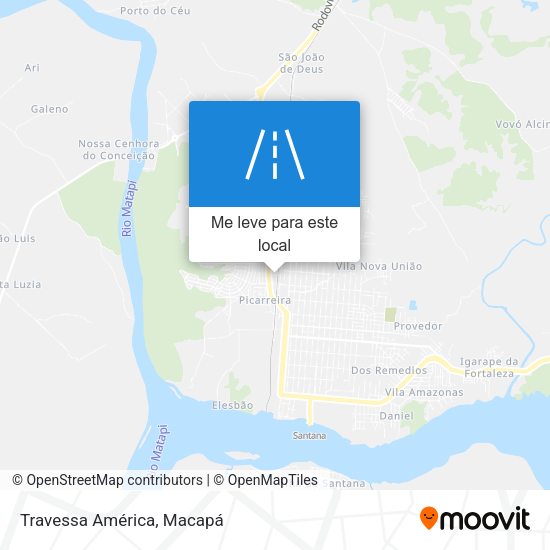 Travessa América mapa