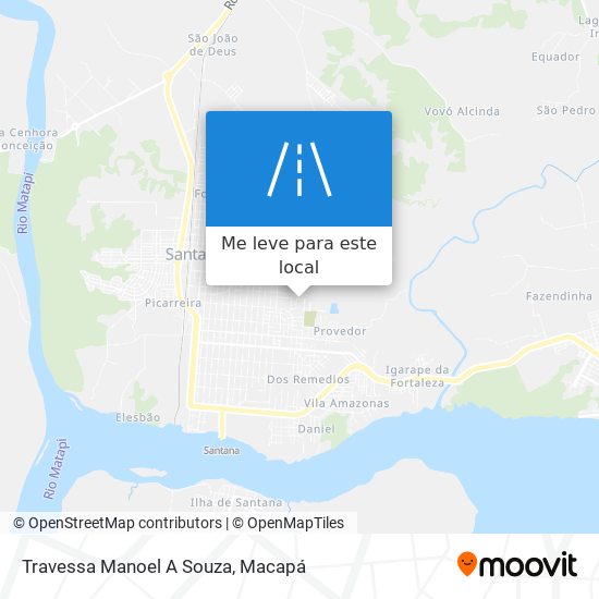 Travessa Manoel A Souza mapa