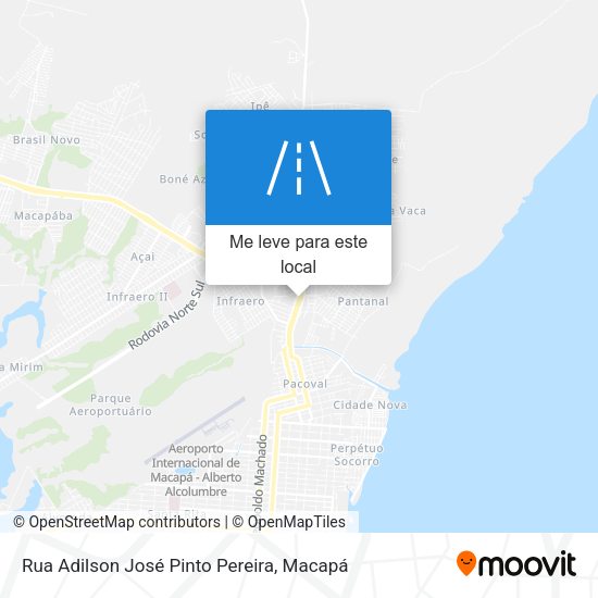 Rua Adilson José Pinto Pereira mapa