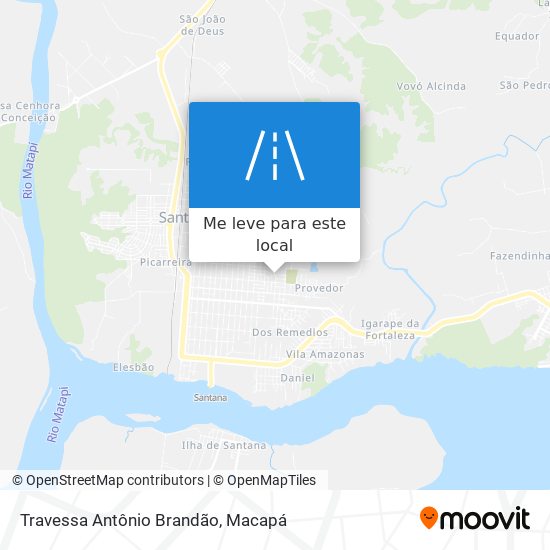 Travessa Antônio Brandão mapa