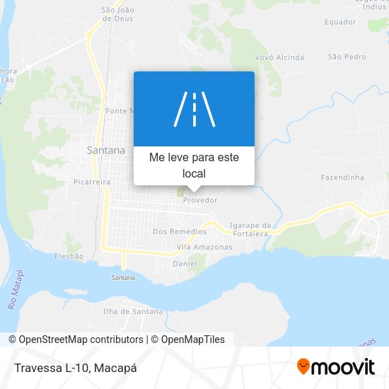 Travessa L-10 mapa