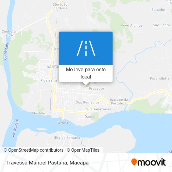 Travessa Manoel Pastana mapa