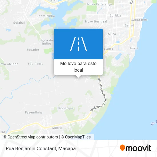 Rua Benjamin Constant mapa