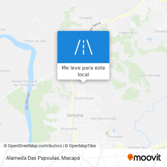 Alameda Das Papoulas mapa