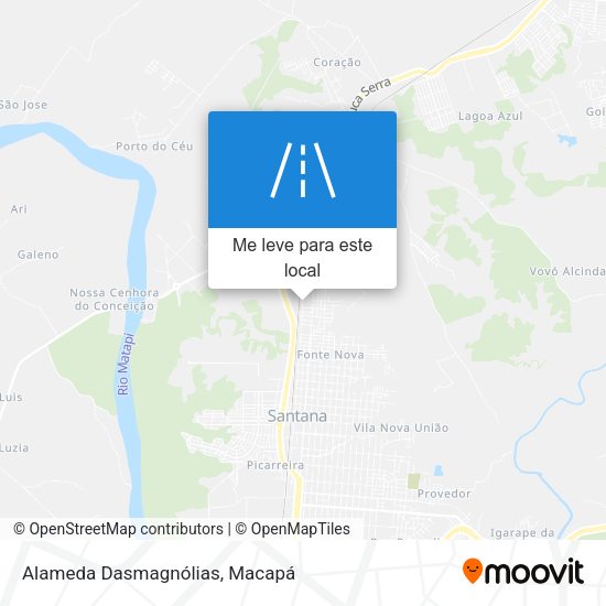 Alameda Dasmagnólias mapa