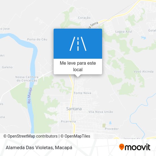 Alameda Das Violetas mapa