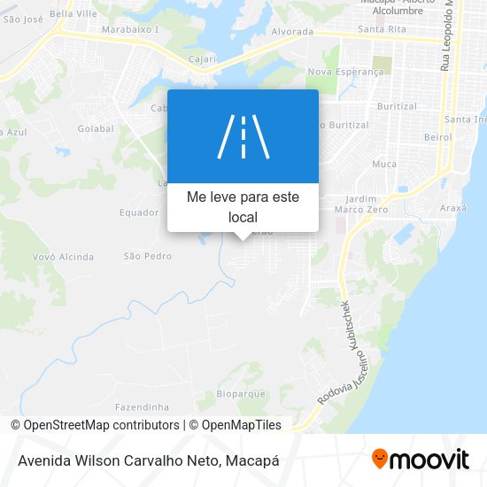 Avenida Wilson Carvalho Neto mapa