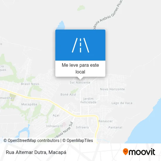 Rua Altemar Dutra mapa