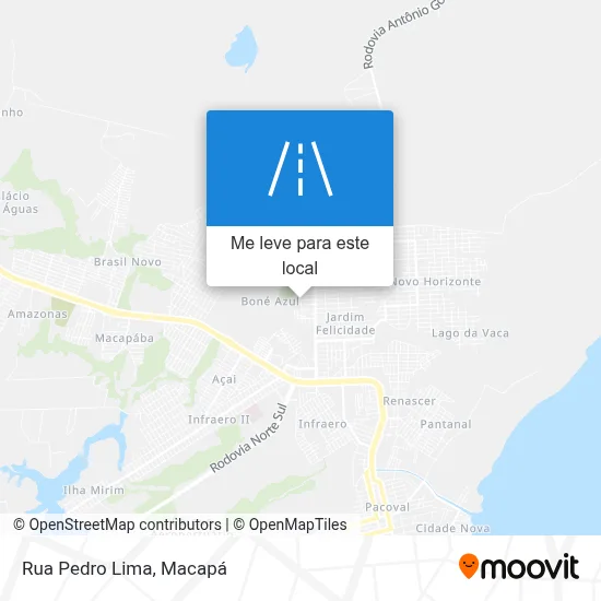 Rua Pedro Lima mapa