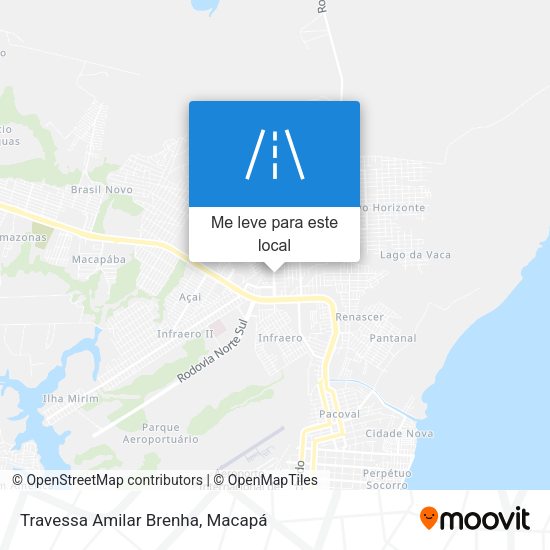 Travessa Amilar Brenha mapa