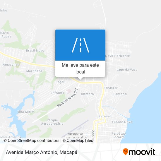 Avenida Março Antônio mapa