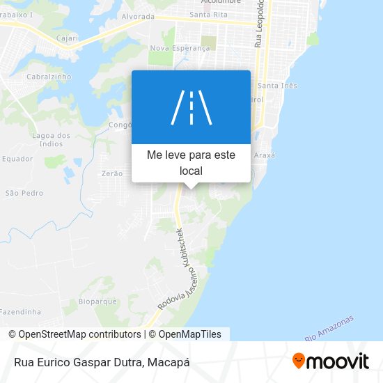 Rua Eurico Gaspar Dutra mapa