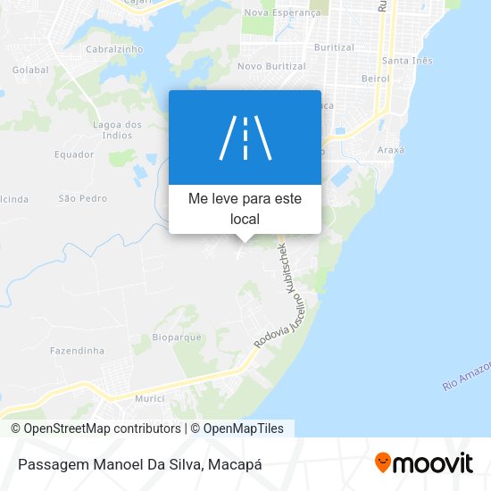 Passagem Manoel Da Silva mapa