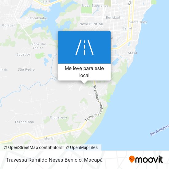 Travessa Ramildo Neves Beniclo mapa