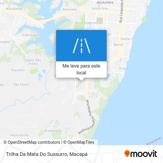 Trilha Da Mata Do Sussurro mapa