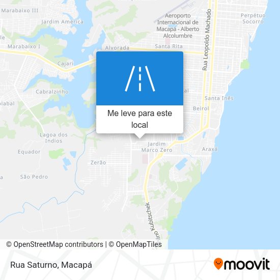 Rua Saturno mapa