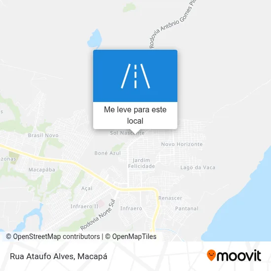 Rua Ataufo Alves mapa