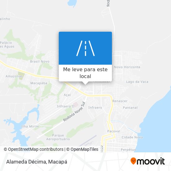 Alameda Décima mapa