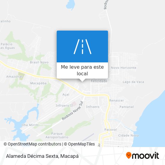 Alameda Décima Sexta mapa