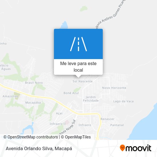 Avenida Orlando Silva mapa