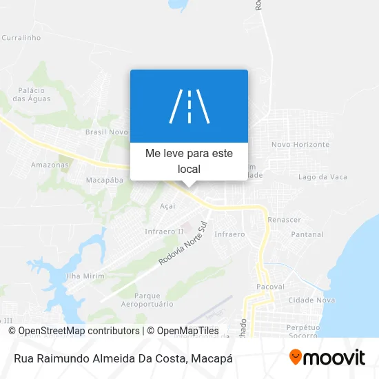 Rua Raimundo Almeida Da Costa mapa