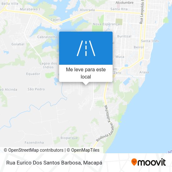 Rua Eurico Dos Santos Barbosa mapa