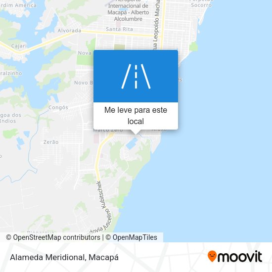 Alameda Meridional mapa